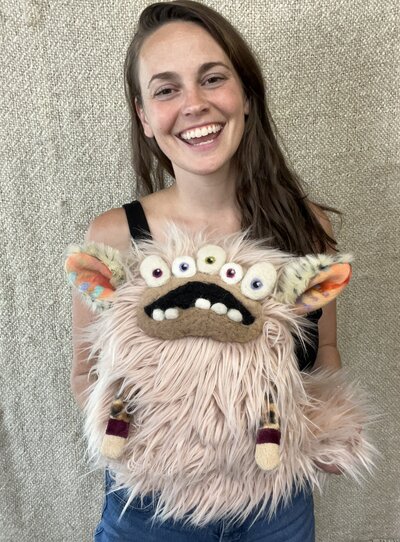 Natalie Carr -fabric artist and creator of Wild Woogs